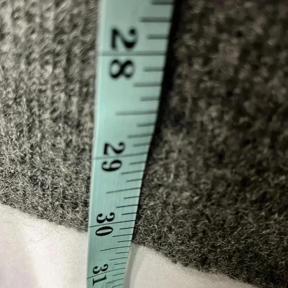 Nanette Lepore Cardigan Gray L Open Front Shawl Collar Pockets Soft 23% Wool EUC - Picture 10 of 11